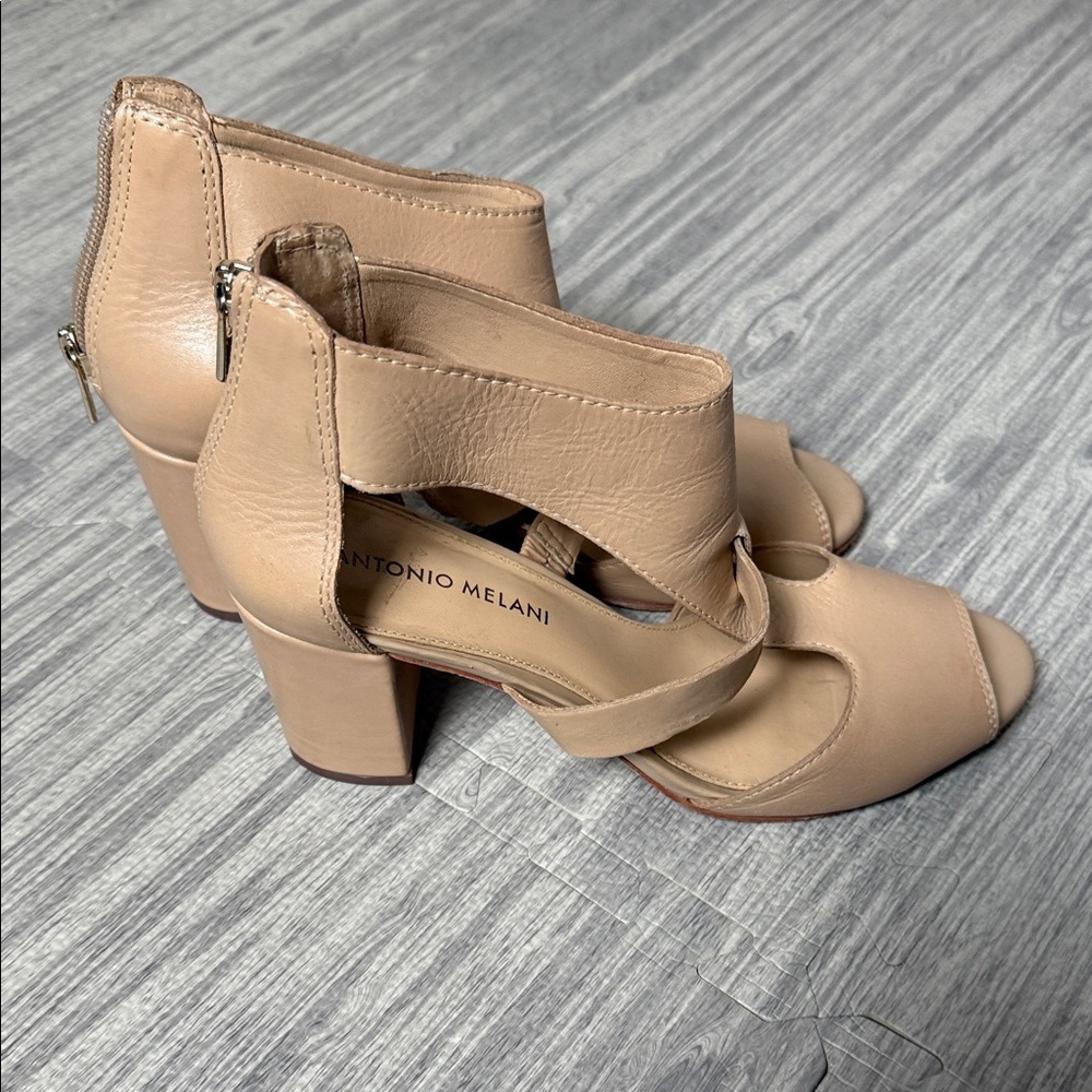 ANTONIO MELANI Nude Women's Heeled Sandals Size 8